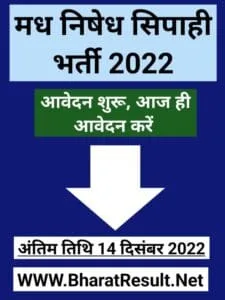 Bihar Police Madh Nishedh Sipahi Online Form 2022