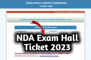 How to Download NDA Exam Hall Ticket 2023 Ongoing