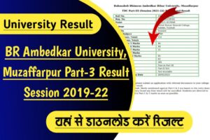 BR Ambedkar University Part 3rd Result for Session 2019-22