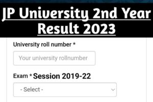 JP University 2nd Year Exam Result 2023 -Check Your Result Given Link Here