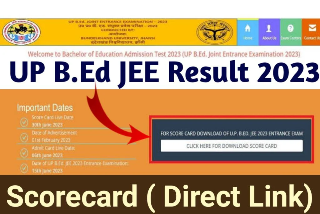 UP B. Ed JEE Result 2023 Check Your Result Link Active Now