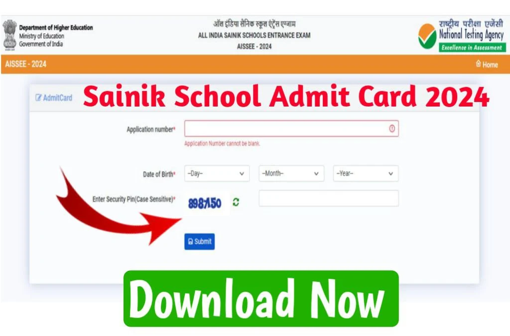 AISSEE Sainik School Admit Card 2024 Exam Schedule/Hall Ticket 2024 ...