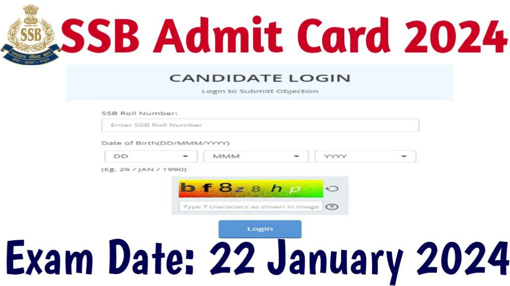 SSB Admit Card 2024 SSB AC/ ASI/HC & SI Exam Schedule/Hall Ticket 2024,जाने कब होगी परीक्षा