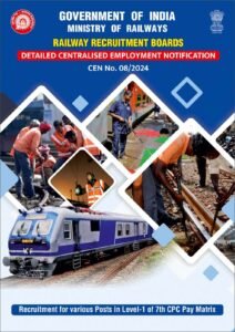 RRB CEN 08 2024 Group D Notification 2025 pdf