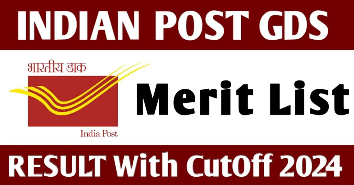 Indian Post GDS Result 2024 Circle-wise GDS first merit list released with cutoff marks